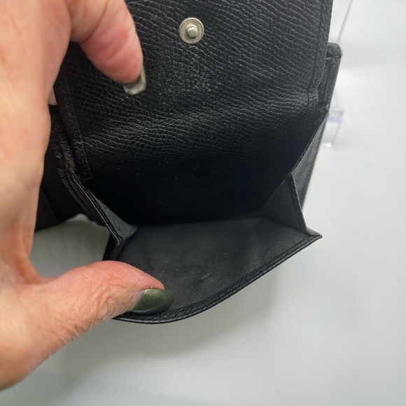 Bvlgari - authentic - black leather Men’s / unisex  bi-fold wallet - GUC - Picture 13 of 15